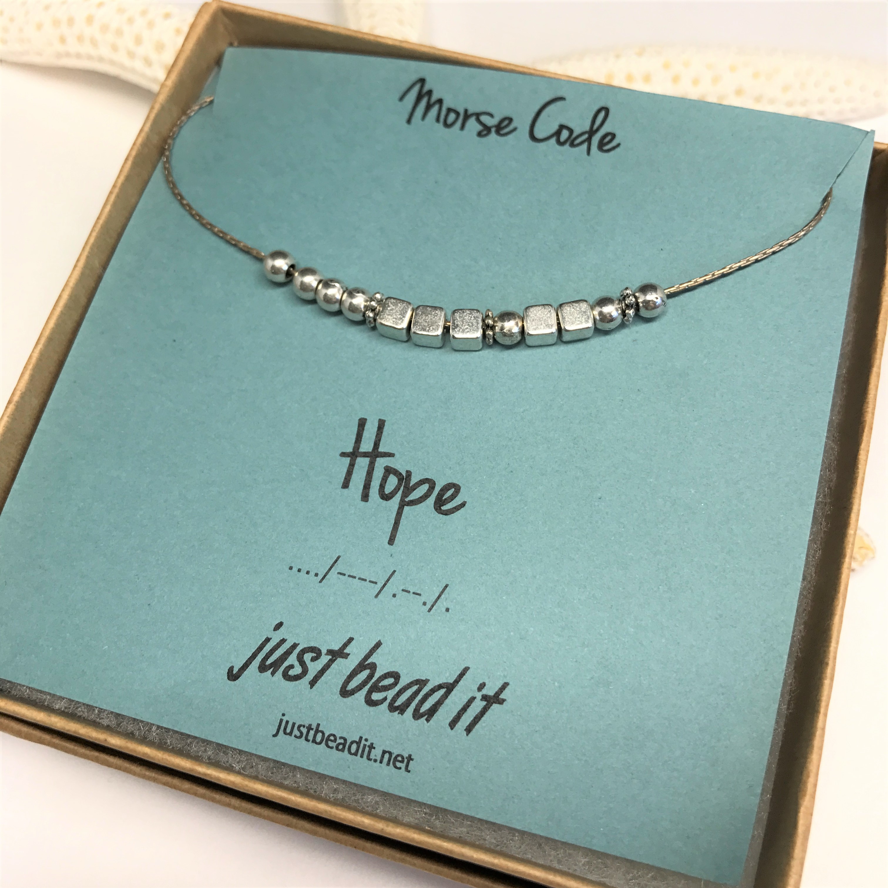 Love Hope Cure Morse Code Necklace - Jewelry That Gives Back – My