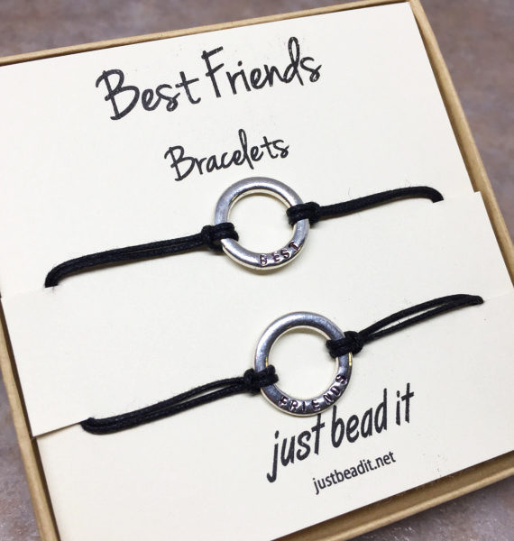 Best Friends Hand Stamped Bracelets