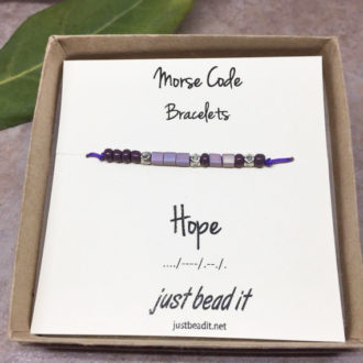 Morse Code Hope Adjustable Bracelet 1