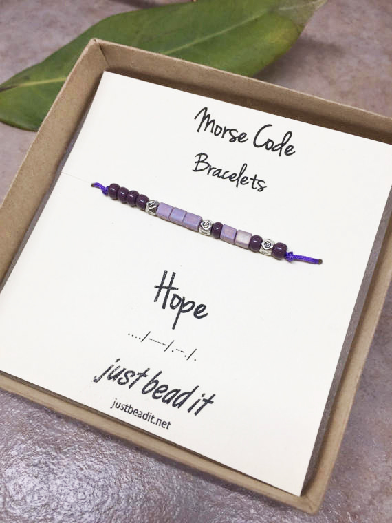 Soul Sister Mini | Morse Code Bracelet – InJewels Healing Jewelry