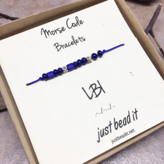 Morse Code LBI Adjustable Bracelet 1