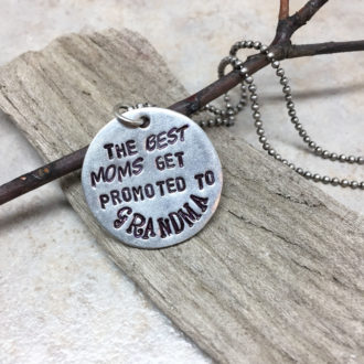 Grandma Hand Stamped Necklace