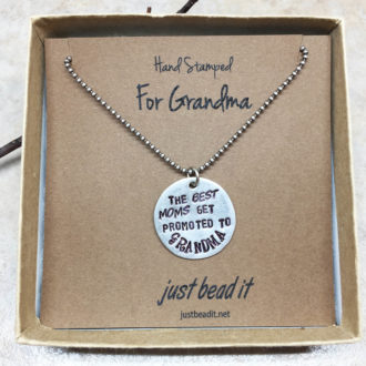 Grandma Hand Stamped Necklace Box
