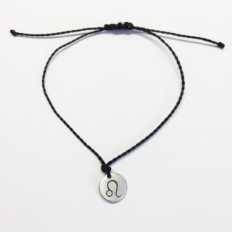 Leo Zodiac Adjustable Bracelet or Necklace White