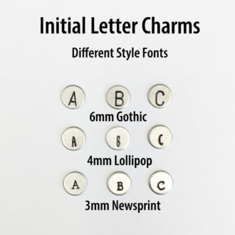 Initial Letter Charms Different Font Styles