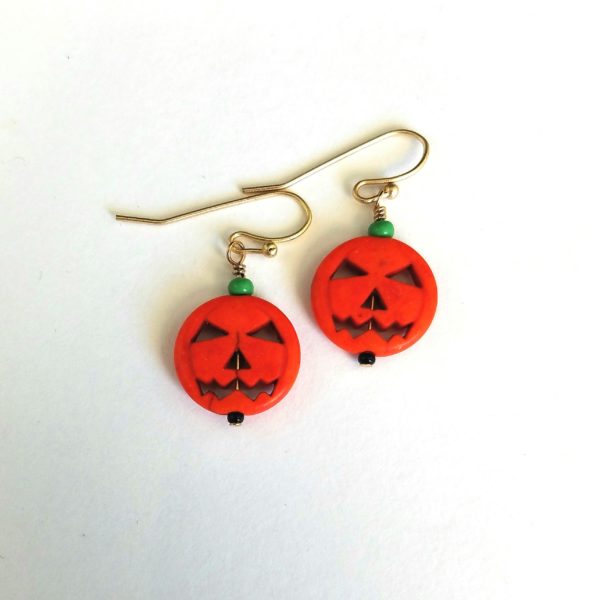 pumpkin earrings cover