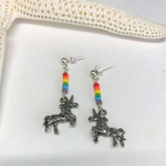 unicorn earring rainbow starfish