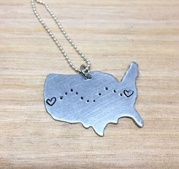Long Distance Relationship Necklace