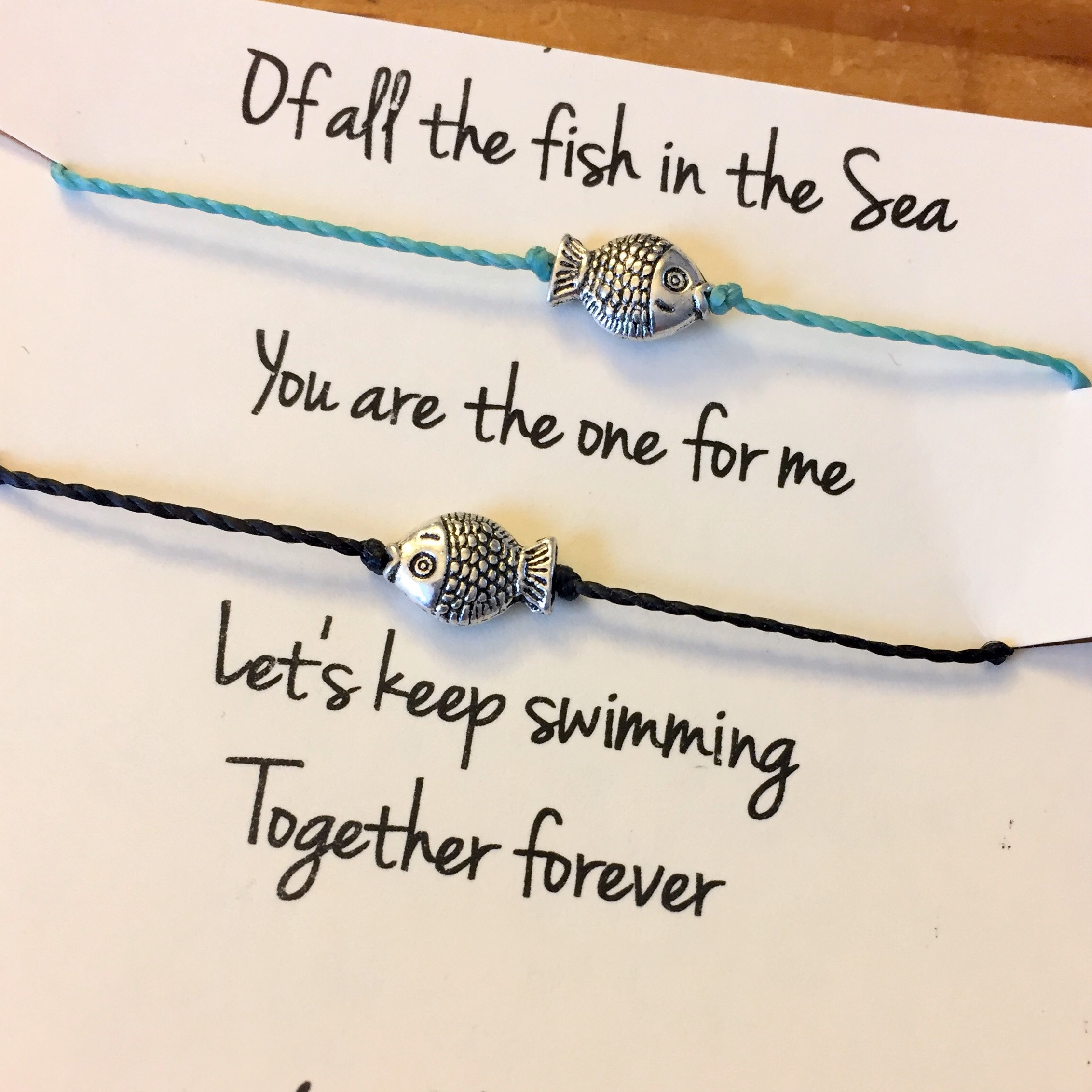 Waterproof Fishtail Braid Bracelets, Handmade Bracelets, BFF