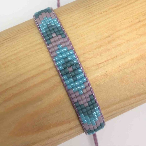 Purple Denim Loom Woven Pole