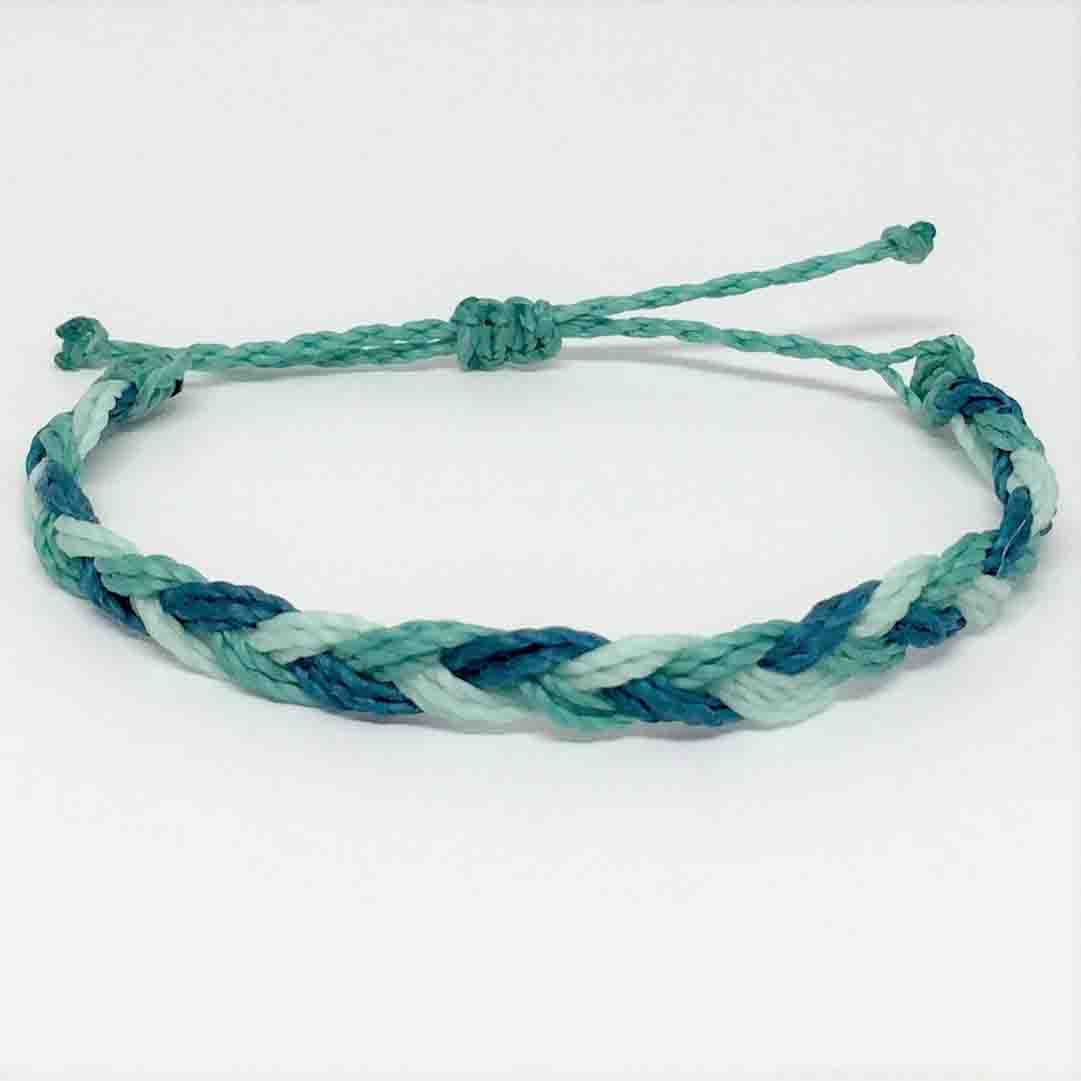 Adjustable Waterproof Bracelet Braided in “B and E Fave” Color ...