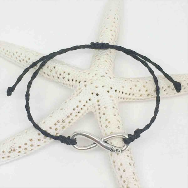 BFF Infinty Charm Bracelet Adjustable Starfish
