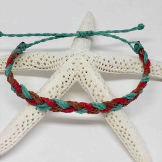 Earth Fire Water Braided Bracelet Starfish