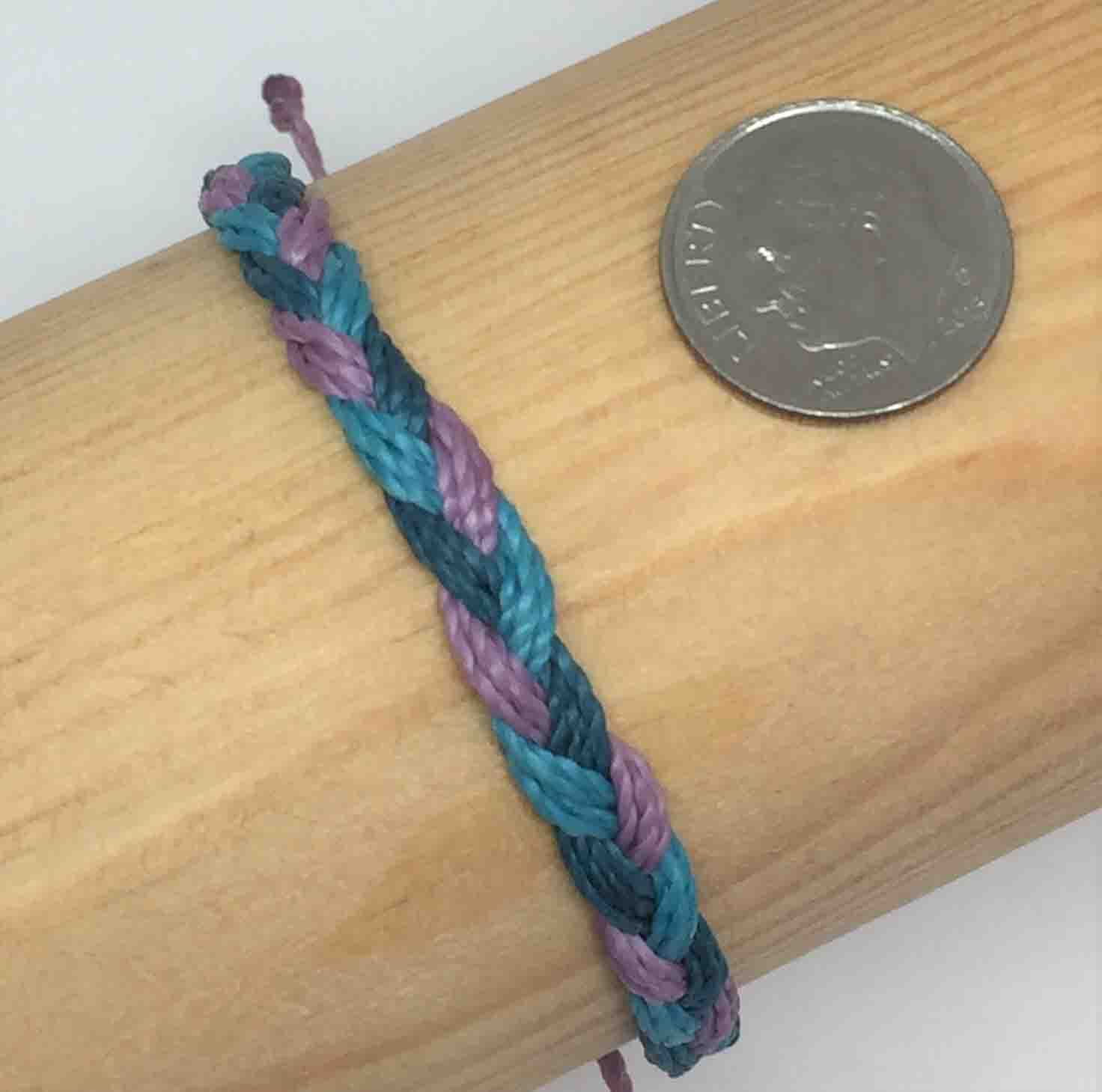 Purple Denim Braided Bracelet Pole Sizing – Just Bead It