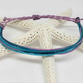 Purple Denim FreeForm Bracelet Starfish2