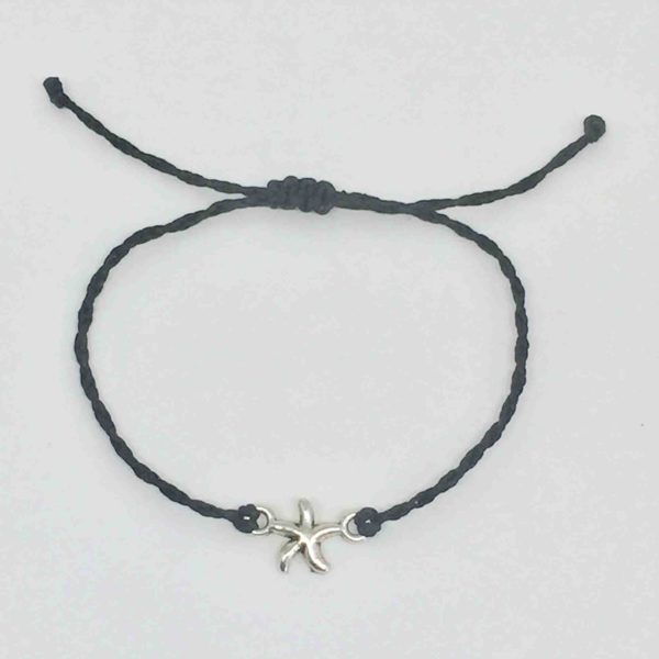 Small Starfish Charm Bracelet Adjustable