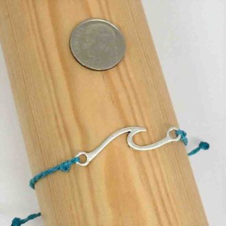 Wave Bracelet Charm Adjustable Pole Sizing
