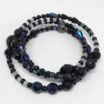 Black Memory Wire Bracelet Kit