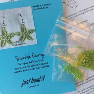 Starfish Earring Kit Lime Green