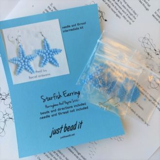Starfish Earring Kit Turquoise Blue