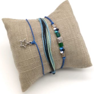 Poly Kit Pura Vida style Sea and Sand Color Sample Bracelet