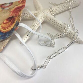 Mask Holder Paperclip Chain 19mm Loop with 19 mm Large Lobster with Mask