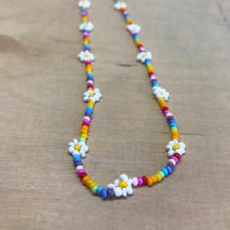 Daisy Chain Necklace Rainbow Connection Natural