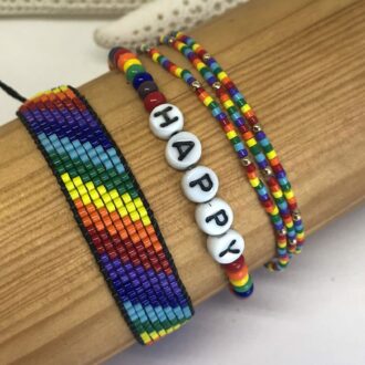 Rainbow-Bracelet-Collection-Rainbow-Loom-Happy-Stretch,-Delica-_-Gold-filled-