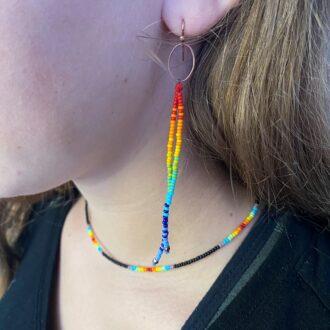 Rainbow Connection Earrings 2 Drop and Choker Model