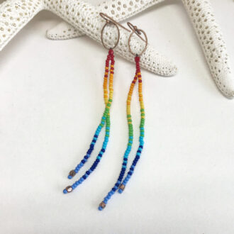 Rainbow-Earrings-Hand-Beaded-2-Drop-on-Starfish