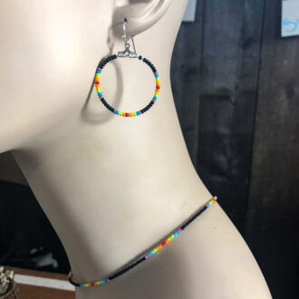 Rainbow-Earrings-Hand-Beaded-Loops-on-Model