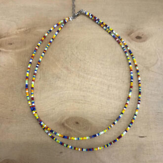 Rainbow-Necklace-Hand-Beaded-Double-Strand-Natural