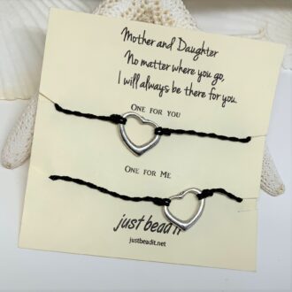 Heart Bracelet Set, Mother Daughter 2 piece 2