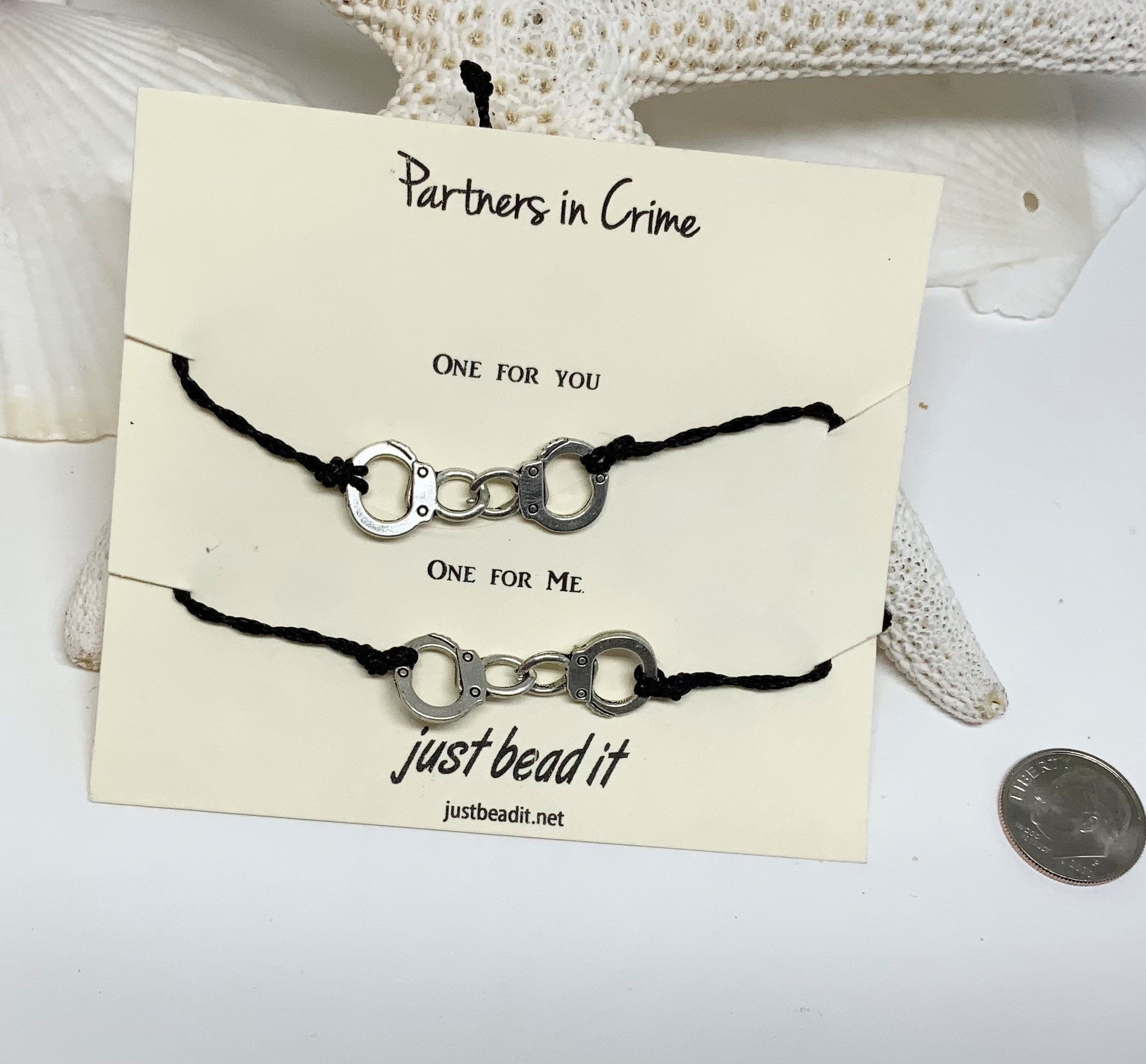Partners in Crime Keychain Set of 2 Best Friend Gift Gift for Her Bestie Key  Chain Charms Key Chain Handcuff Keychain 