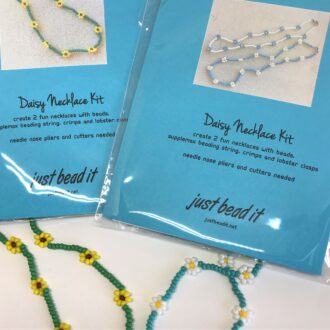 Daisy Chain Necklace Kit Collage