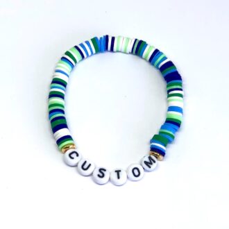 Heishi Clay Stretch Bracelet KidCore Collection Custom