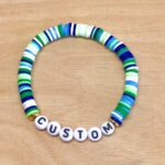 Heishi Clay Stretch Bracelet KidCore Collection Custom Natural