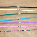 Heishi and Natural Pearl Necklace Variations