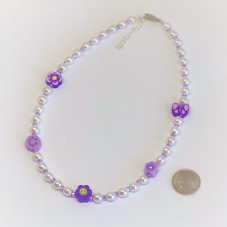 KidCore Pearl Purple Necklace Sizing