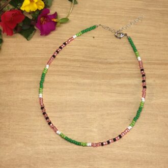 Watermelon Necklace Seed Beads KidCore Collection Flower