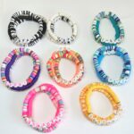 Clay Heishi Bracelets Personalized Custom Words Variation