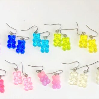Gummy Bear Necklace Earrings KidCore Collection Assortment