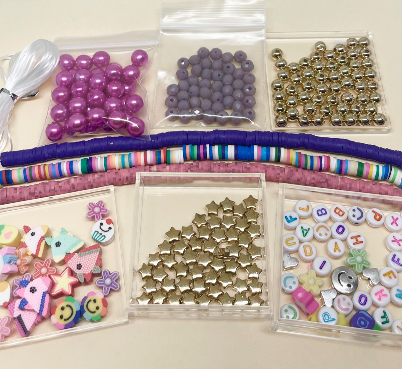 BFF Bead Kit Mix for your DIY Crafter Handmade Polymer Clay Beads