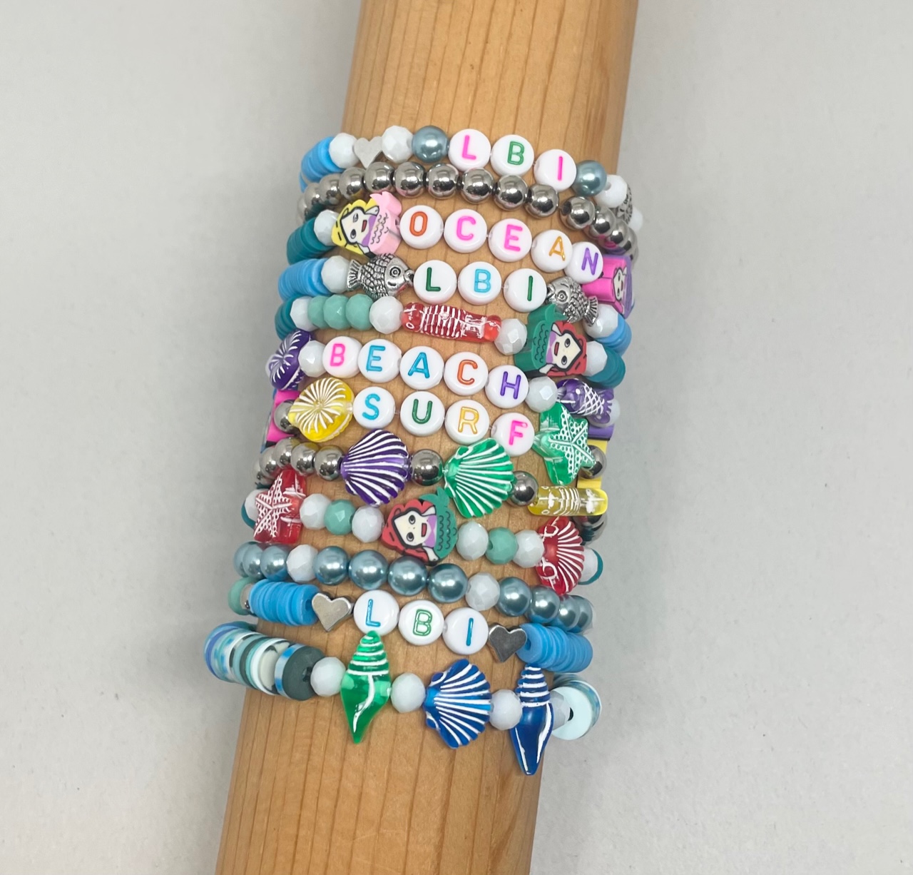 LBI Beach Bead Kit Mix for your DIY Crafter Handmade Polymer Clay Beads  Heishi / Makes 12 Bracelets / Handmade Polymer Clay Beads / Personalized  Stretch Bracelet / Popular Trendy / Long