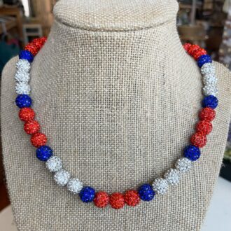 Philly Beaded Bling Necklace Bust