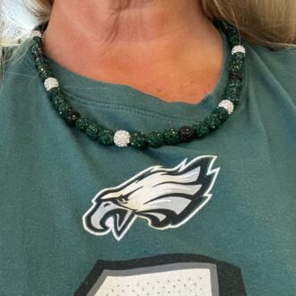 Eagles Necklace Version 1 on person