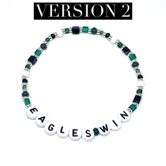 Eagles Win Bracelet Silver Accent Version 2