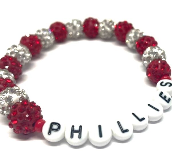 Reversible Philadelphia Phillies Bracelet – Red Wristband – Unisex Adult Fan Gear