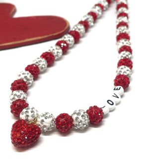 Valentines Bling Love Necklace
