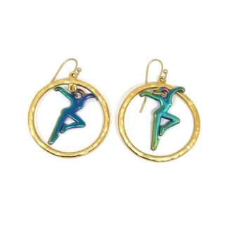 Gold Rainbow Dancer Earrings